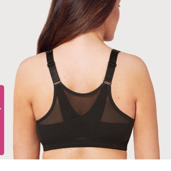 Glamorise Black Bra - Picture 2 of 6